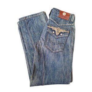 Antik Denim Handcrafted USA Embroidered Jeans | Y2K Western Boho Sz 29